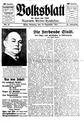 Volksblatt für Stadt und Land