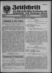 Zeitschrift d. Österr. Reichs-Verbandes f. Feuerwehr- und Rettungswesen