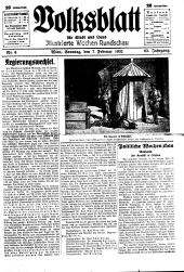 Volksblatt für Stadt und Land