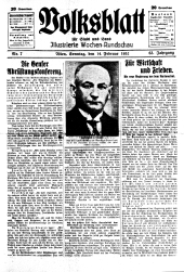 Volksblatt für Stadt und Land