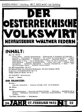 Der österreichische Volkswirt