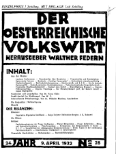 Der österreichische Volkswirt