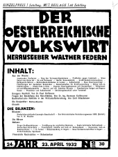 Der österreichische Volkswirt