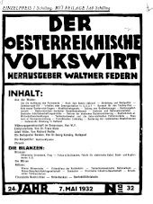 Der österreichische Volkswirt