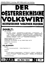 Der österreichische Volkswirt