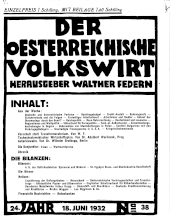 Der österreichische Volkswirt