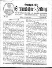 Österreichische Straßenbahner-Zeitung