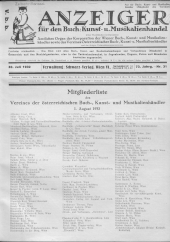 Oesterreichische Buchhändler-Correspondenz