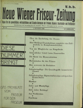 Neue Wiener Friseur-Zeitung