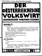 Der österreichische Volkswirt