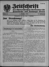 Zeitschrift d. Österr. Reichs-Verbandes f. Feuerwehr- und Rettungswesen