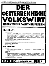 Der österreichische Volkswirt