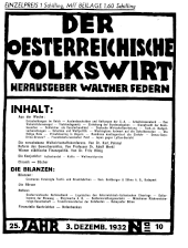 Der österreichische Volkswirt