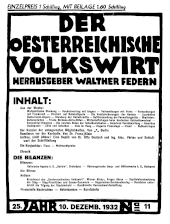 Der österreichische Volkswirt