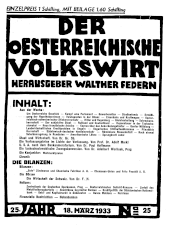 Der österreichische Volkswirt