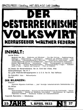 Der österreichische Volkswirt