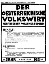 Der österreichische Volkswirt