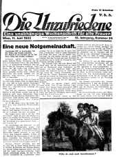 Die Unzufriedene