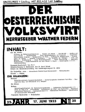 Der österreichische Volkswirt