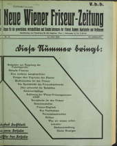 Neue Wiener Friseur-Zeitung