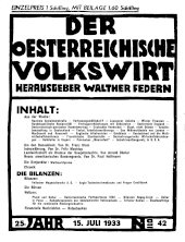 Der österreichische Volkswirt