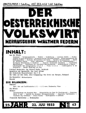 Der österreichische Volkswirt