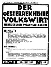 Der österreichische Volkswirt