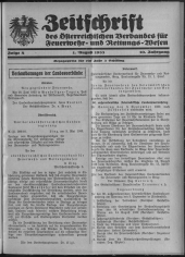 Zeitschrift d. Österr. Reichs-Verbandes f. Feuerwehr- und Rettungswesen