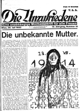 Die Unzufriedene