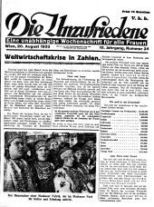 Die Unzufriedene