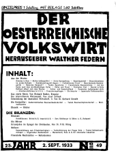 Der österreichische Volkswirt