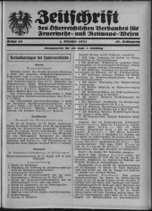 Zeitschrift d. Österr. Reichs-Verbandes f. Feuerwehr- und Rettungswesen