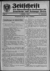 Zeitschrift d. Österr. Reichs-Verbandes f. Feuerwehr- und Rettungswesen