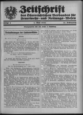 Zeitschrift d. Österr. Reichs-Verbandes f. Feuerwehr- und Rettungswesen