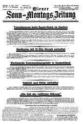 Wiener Sonn- und Montags-Zeitung