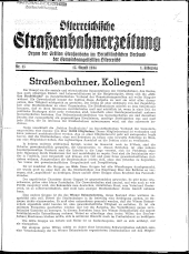 Österreichische Straßenbahnerzeitung