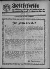 Zeitschrift d. Österr. Reichs-Verbandes f. Feuerwehr- und Rettungswesen