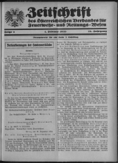 Zeitschrift d. Österr. Reichs-Verbandes f. Feuerwehr- und Rettungswesen