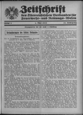 Zeitschrift d. Österr. Reichs-Verbandes f. Feuerwehr- und Rettungswesen