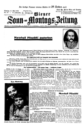 Wiener Sonn- und Montags-Zeitung