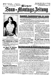 Wiener Sonn- und Montags-Zeitung