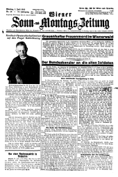 Wiener Sonn- und Montags-Zeitung