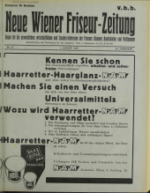 Neue Wiener Friseur-Zeitung