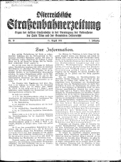 Österreichische Straßenbahnerzeitung