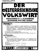 Der österreichische Volkswirt