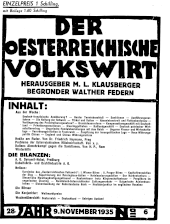 Der österreichische Volkswirt