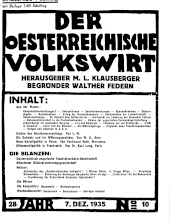 Der österreichische Volkswirt