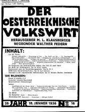 Der österreichische Volkswirt