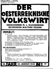 Der österreichische Volkswirt