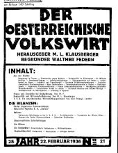 Der österreichische Volkswirt